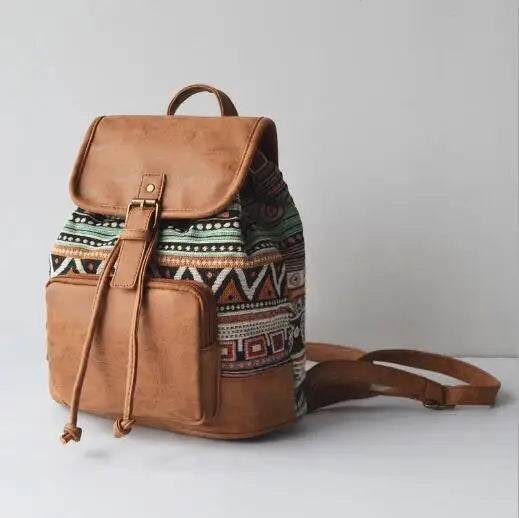 Leather Bohemian Backpack