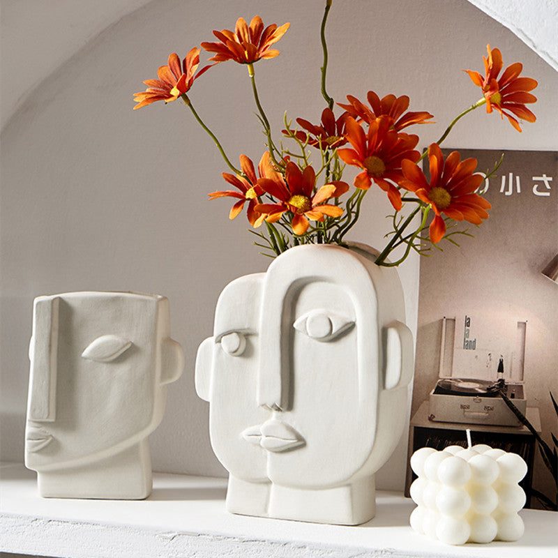 Abstract Face Vase