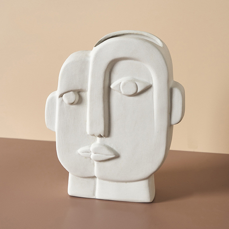 Abstract Face Vase