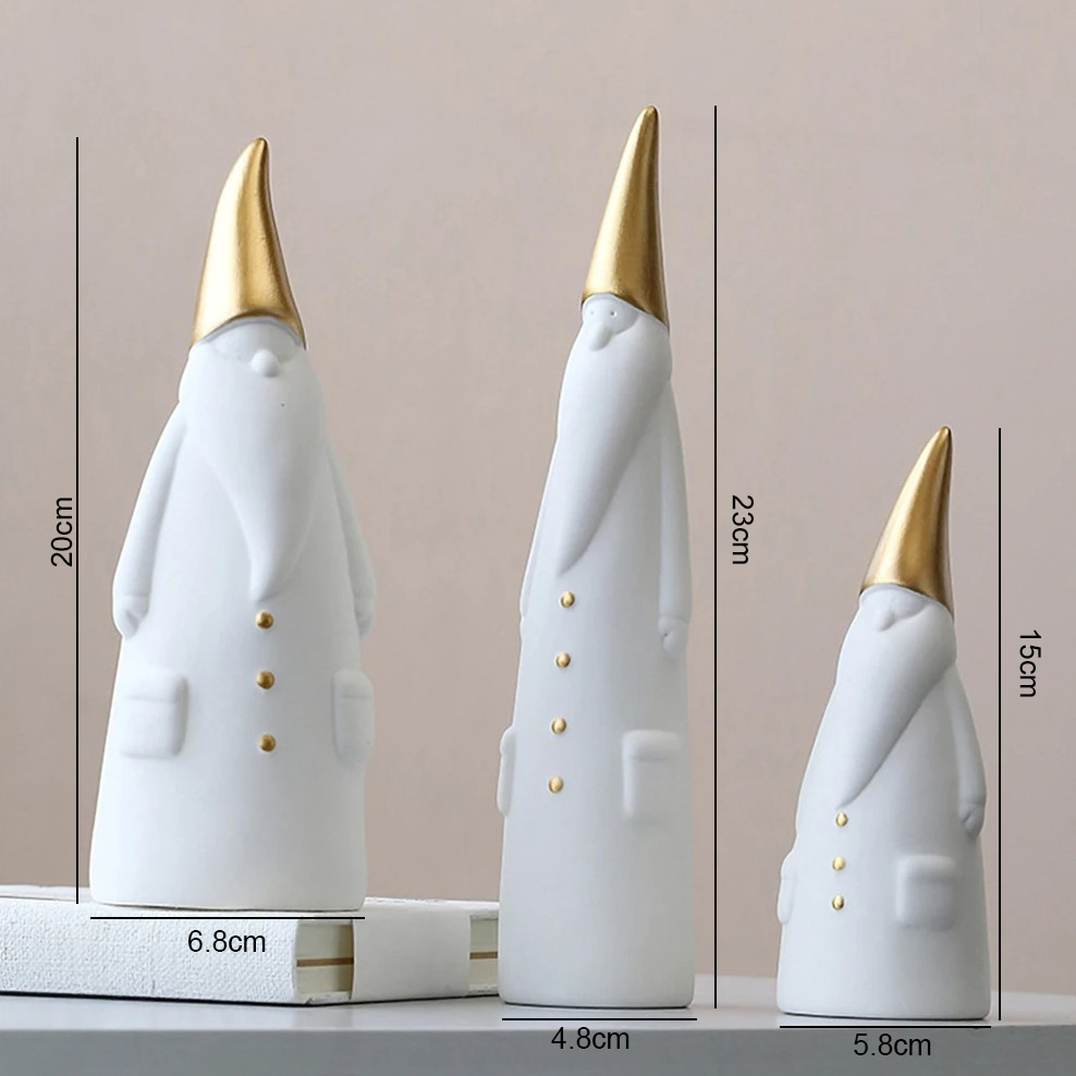 Santa Gnome Statues (Set)