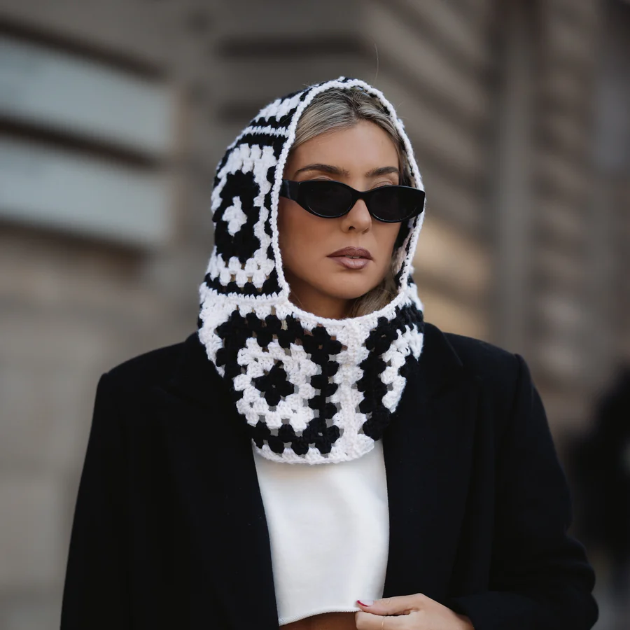Winter Knitted Hood