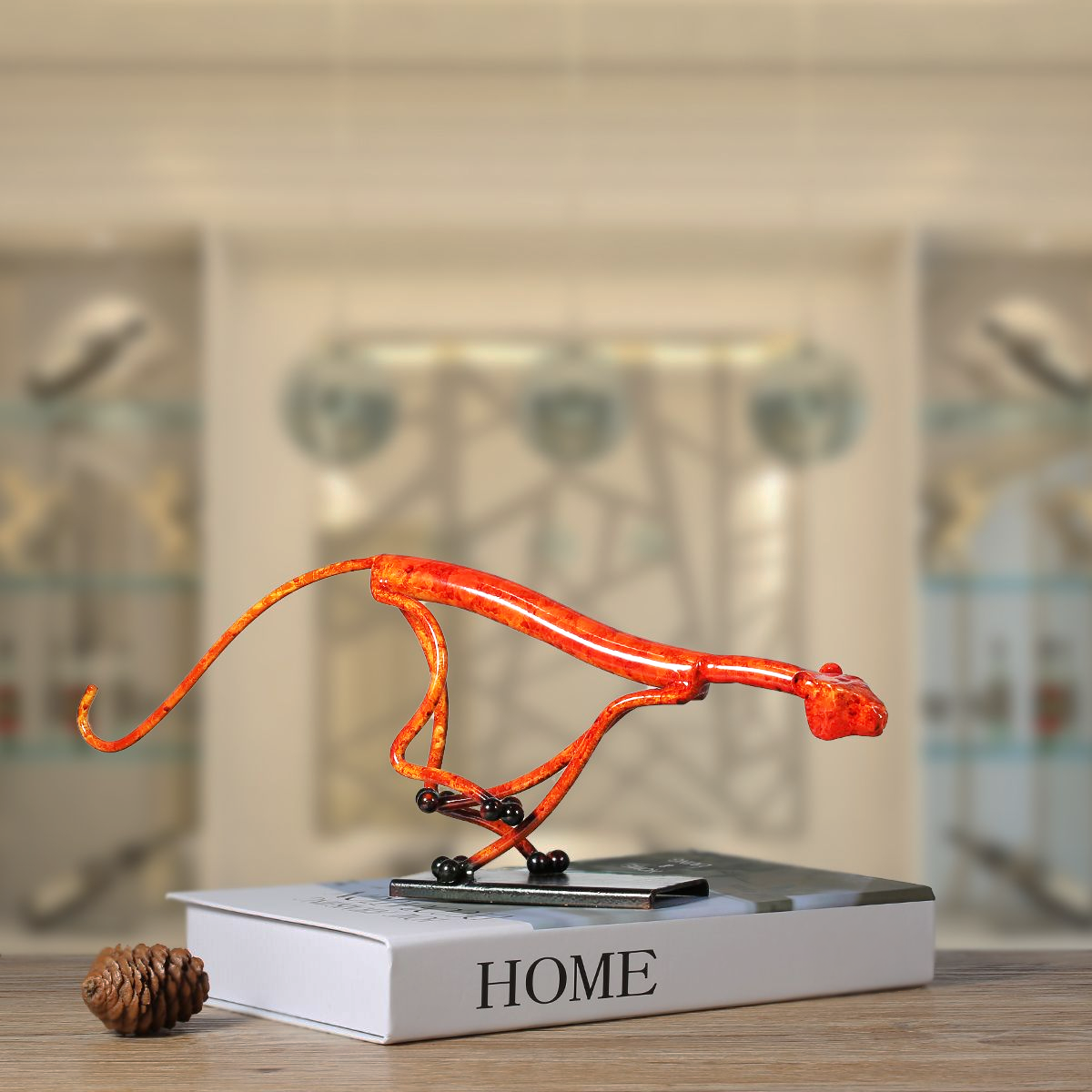 Abstract Leopard Ornament