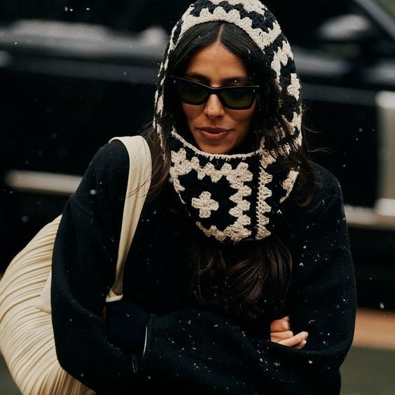 Winter Knitted Hood