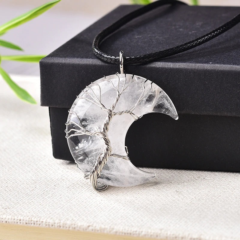 Tree of Life Moon Necklace