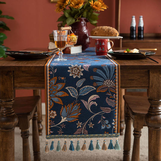 Royal Floral Table Runner