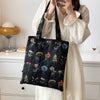 Floral Embroidered Tote Bag