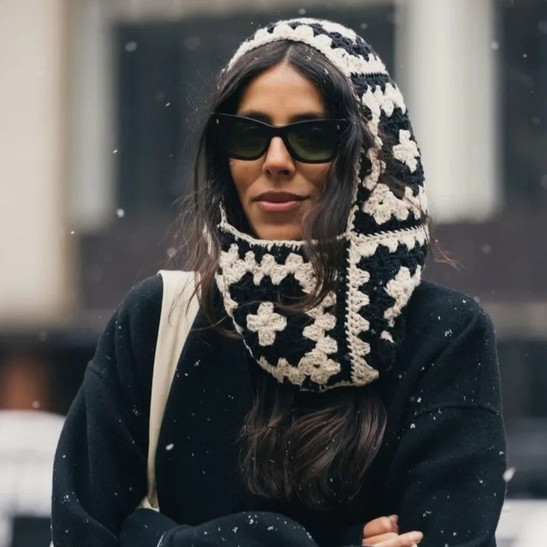 Winter Knitted Hood
