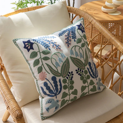 Lily Embroidery Cushion Covers