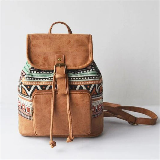 Leather Bohemian Backpack