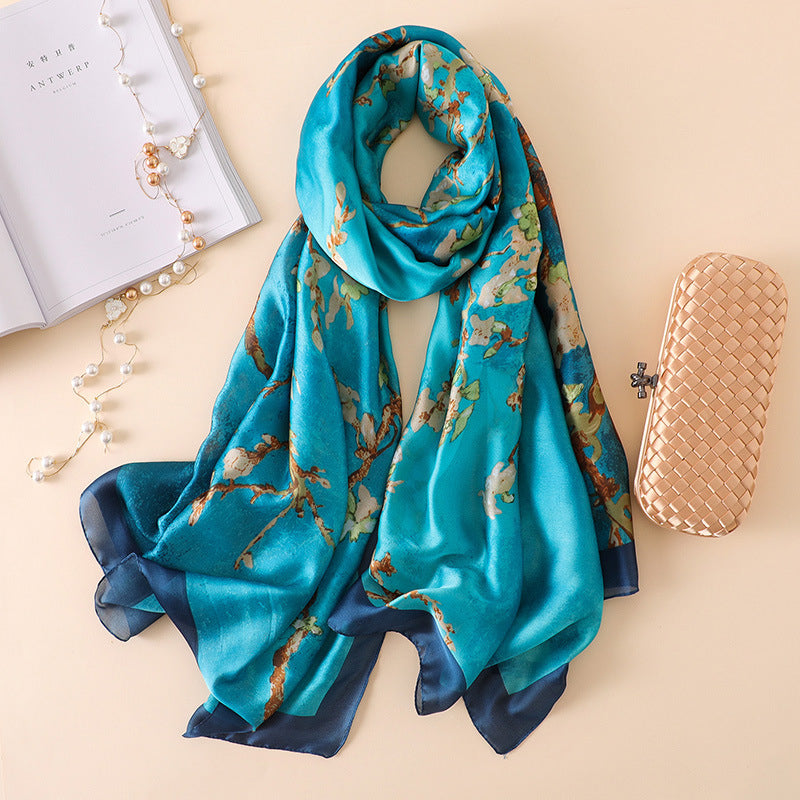 Floral Silk Scarves