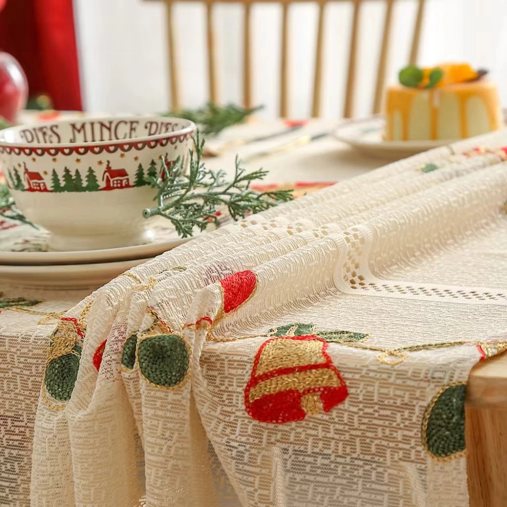 Christmas Embroidery Tablecloth