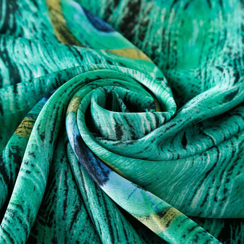 Peacock Silk Scarf