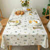 Floral Embroidered Tablecloth