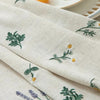 Floral Embroidered Tablecloth