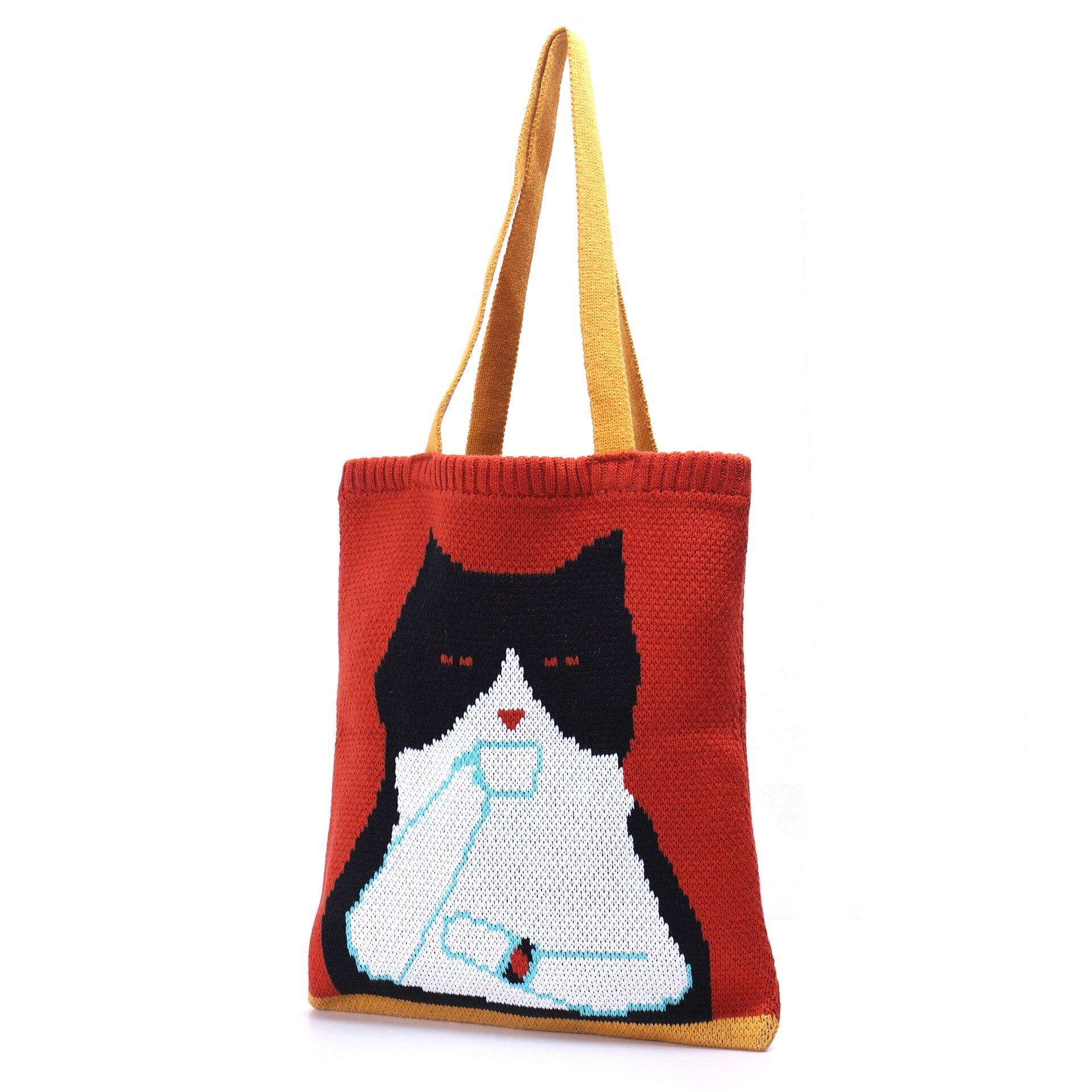 Cute Knitted Animal Tote Bag