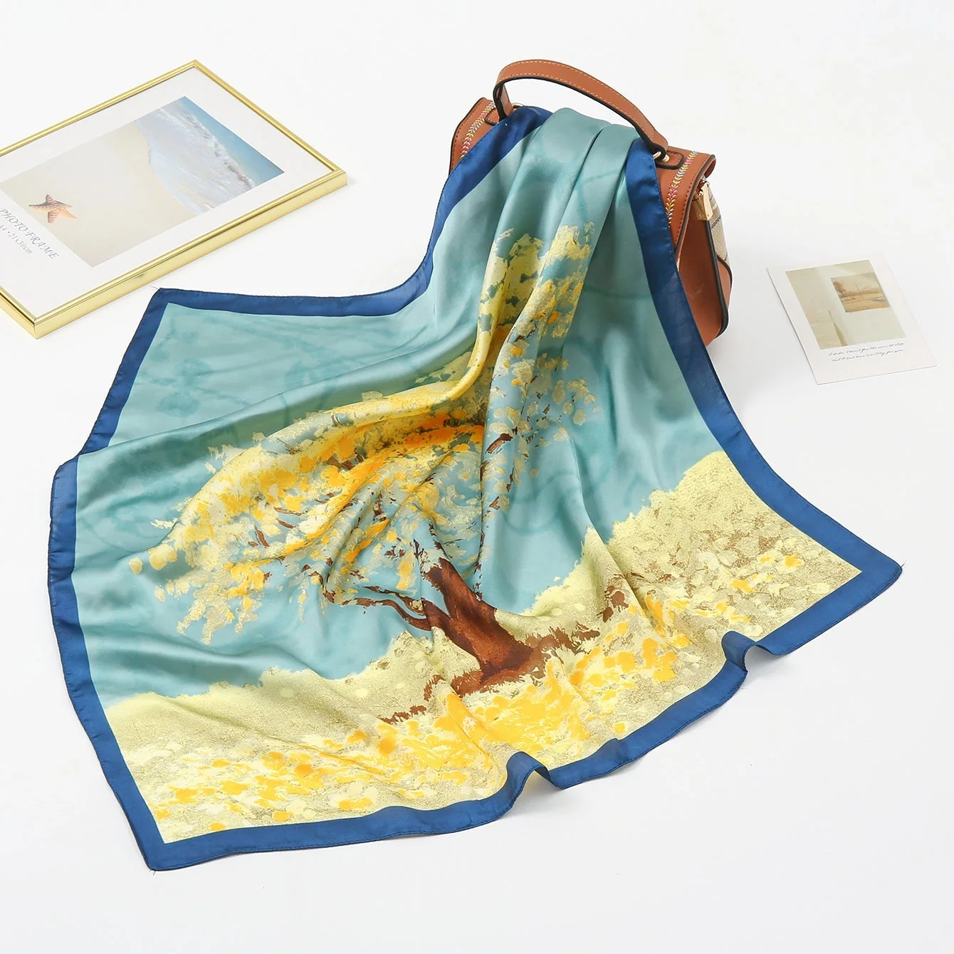 Orchard Tree Silk Scarf