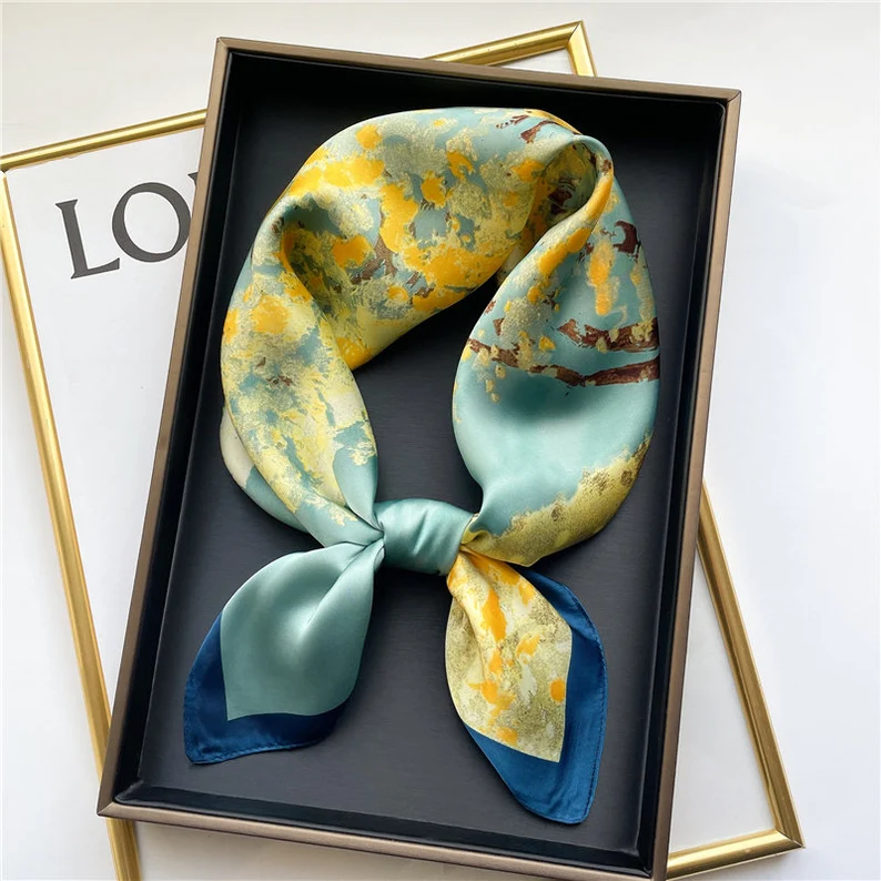 Orchard Tree Silk Scarf