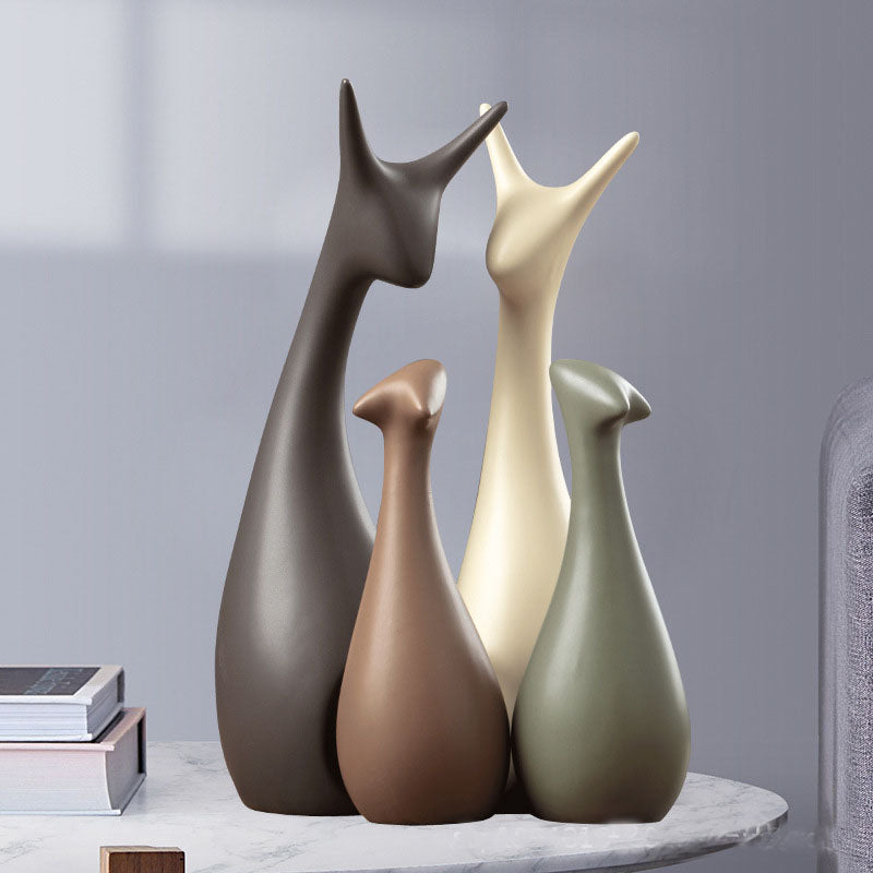 Deer Family Decor Set (4 Piece)